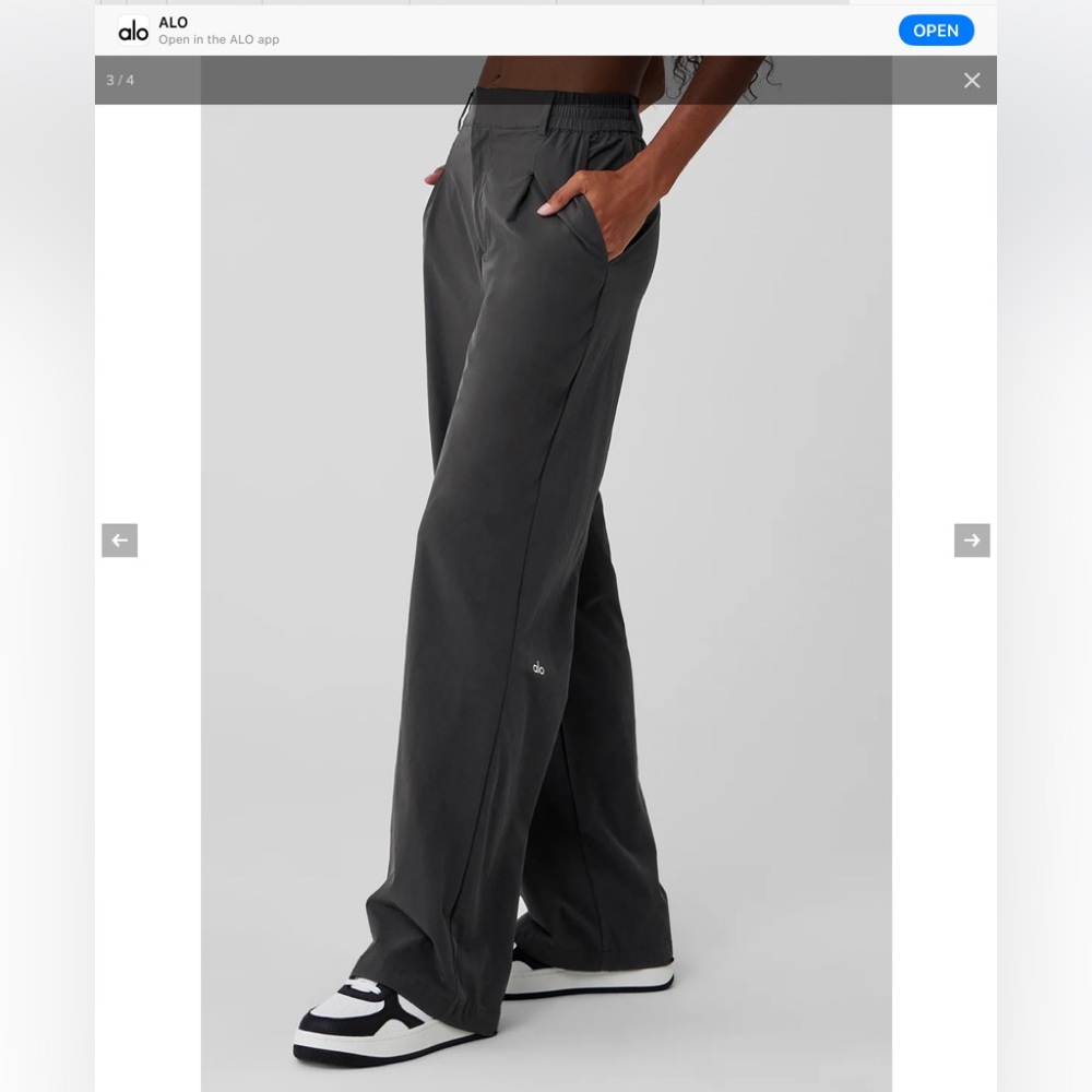 ALO high waist pursuit trouser (PRICEDROP) - Picture 3 of 6